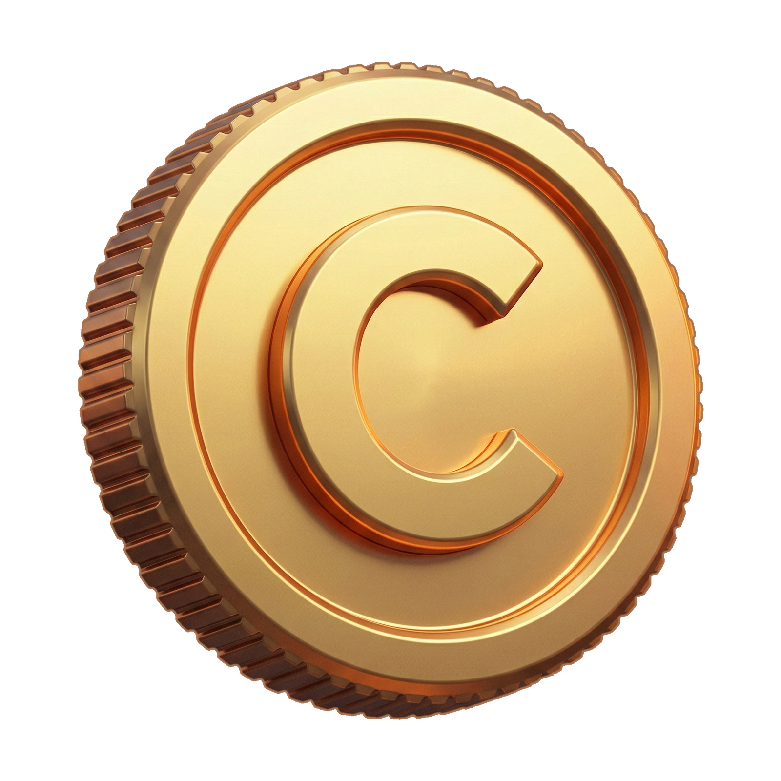 Cred Token $CRED 3D Gold Coin
